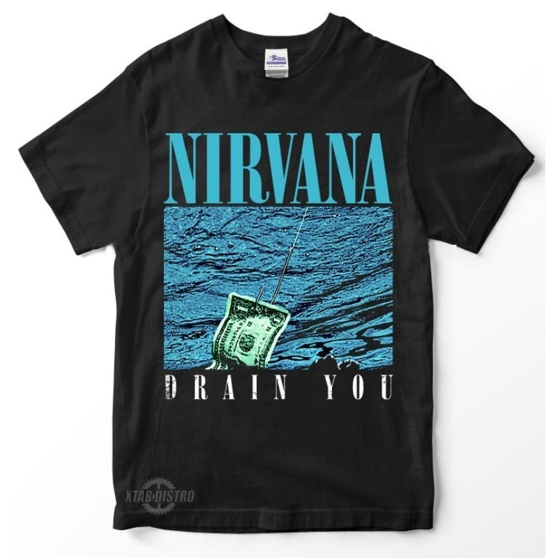 เสื้อยืด Nirvana DRAIN YOU เสื้อยืดNirvana nevermind k乐 T .