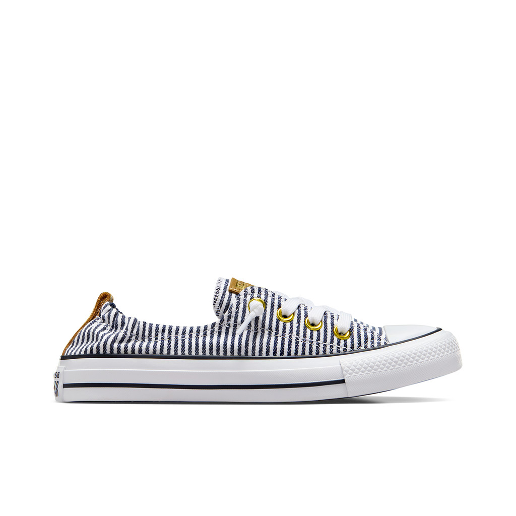 CONVERSE รองเท้าผ้าใบ รุ่น CTAS SHORELINE PLAY ON FASHION SLIP NAVY/WHITE - A06464CF_S4NAWT สีกรม/ขา