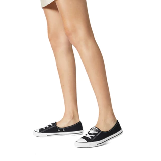CONVERSE รองเท้า Unisex ALL STAR BALLET LACE SLIP BLACK 566775PV_U0BKXX