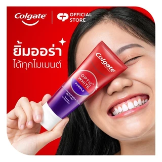[มี 4 แพ็คให้เลือก] ยาสีฟัน คอลเกต อ๊อพติค ไวท์ เพอร์เพิล 100 กรัม Colgate Optic White Purple 100g