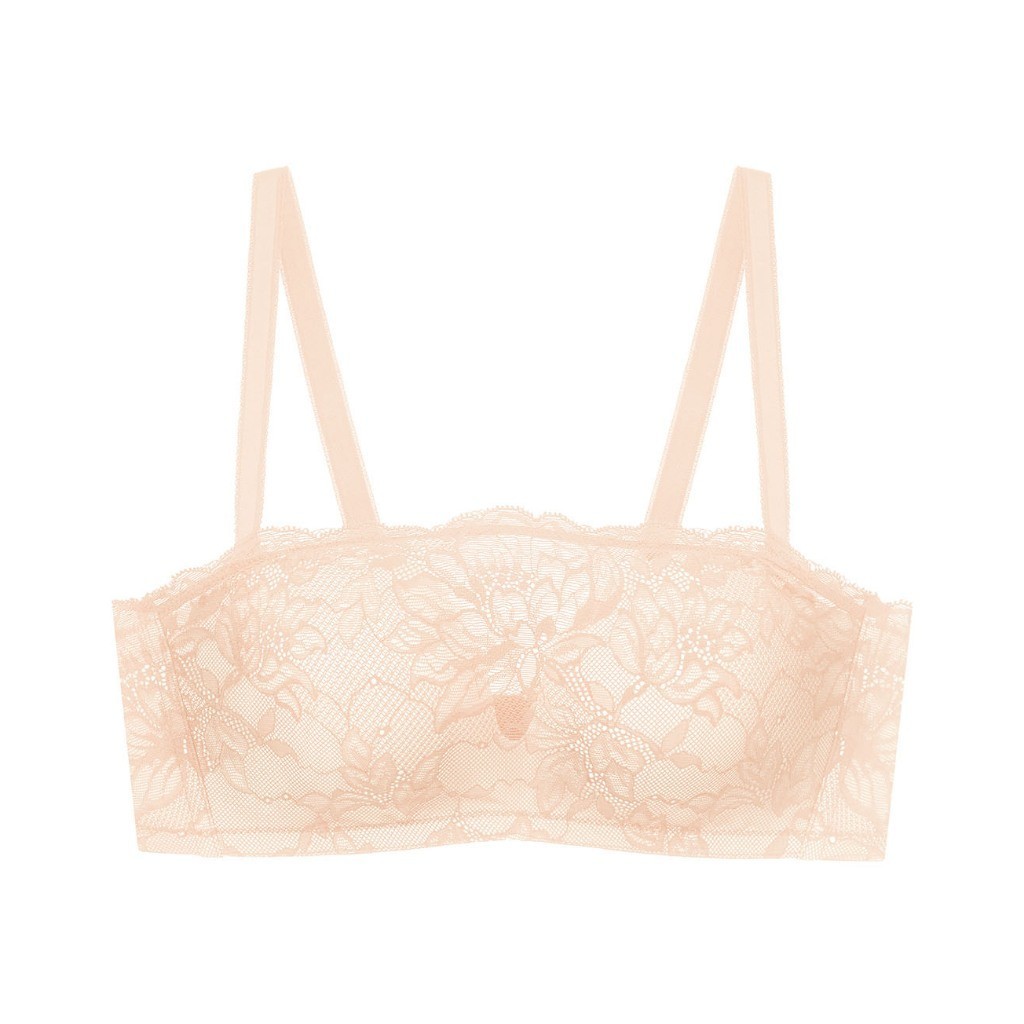 Triumph เสื้อชั้นในไม่มีโครงรูปแบบแบนโดว รุ่น Natural Elegance Sleek Bandeau รหัส 10223034 สีครีม 6133
