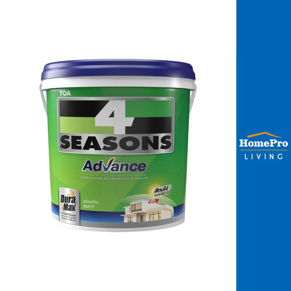 TOA สีน้ำทาภายใน 4 SEASONS ADVANCE BASE A ด้าน 2.5 แกลลอน