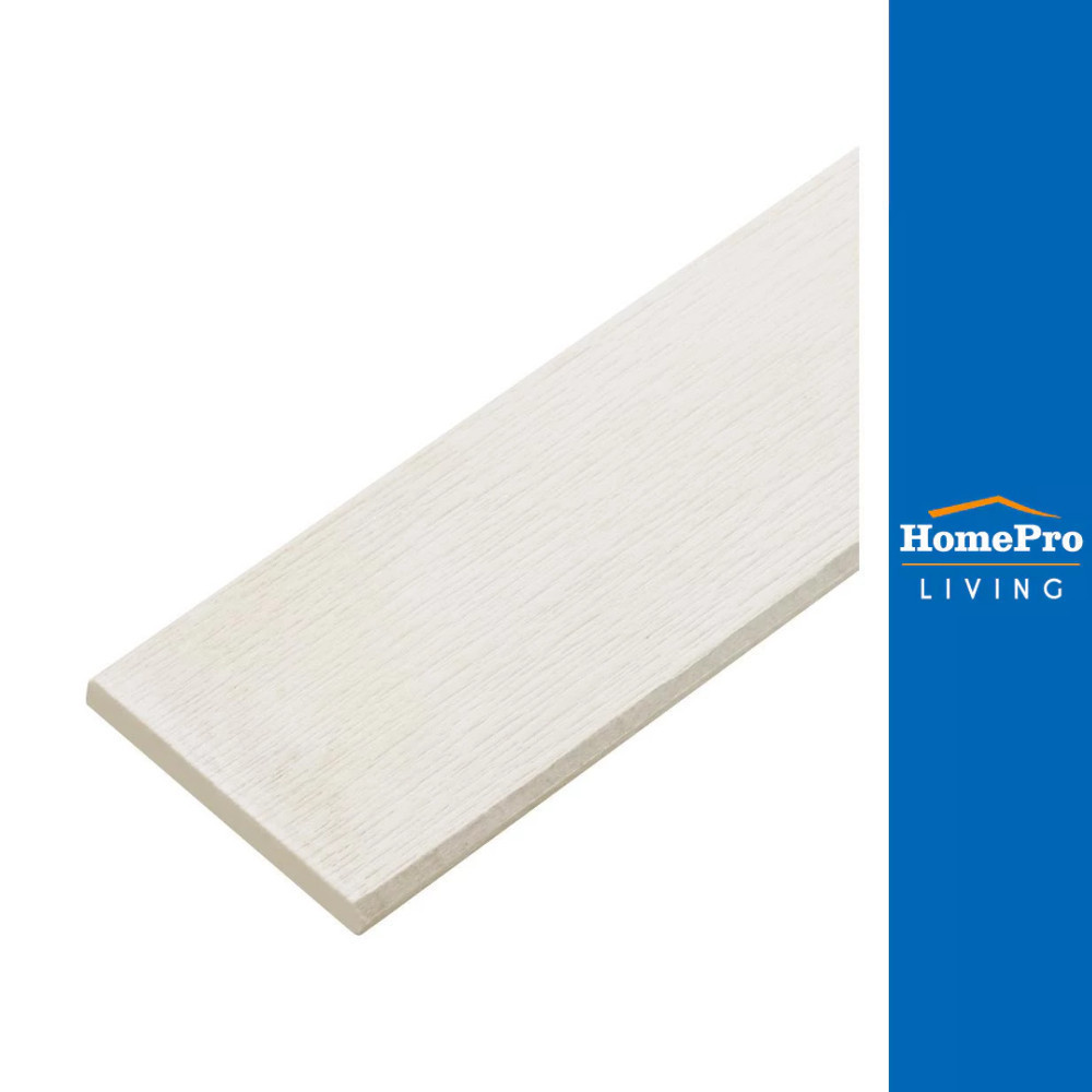 SHERA ไม้ระแนง ขอบวี ลายเสี้ยนตรง 0.8x7.5x300 ซม. สีธรรมชาติ จัดส่งโดย HomePro