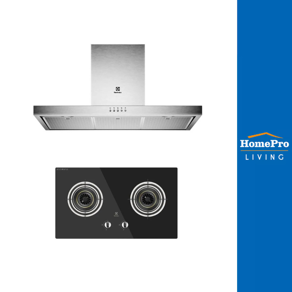 ELECTROLUX เตาฝัง+เครื่องดูดควัน  EHG723BA+ECT9623X
