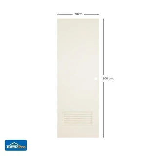 AZLE ประตูห้องน้ำ PVC AZ-2 เกล็ดล่าง UV มอก.70X200 ซม. สีครีม จัดส่งโดย HomePro