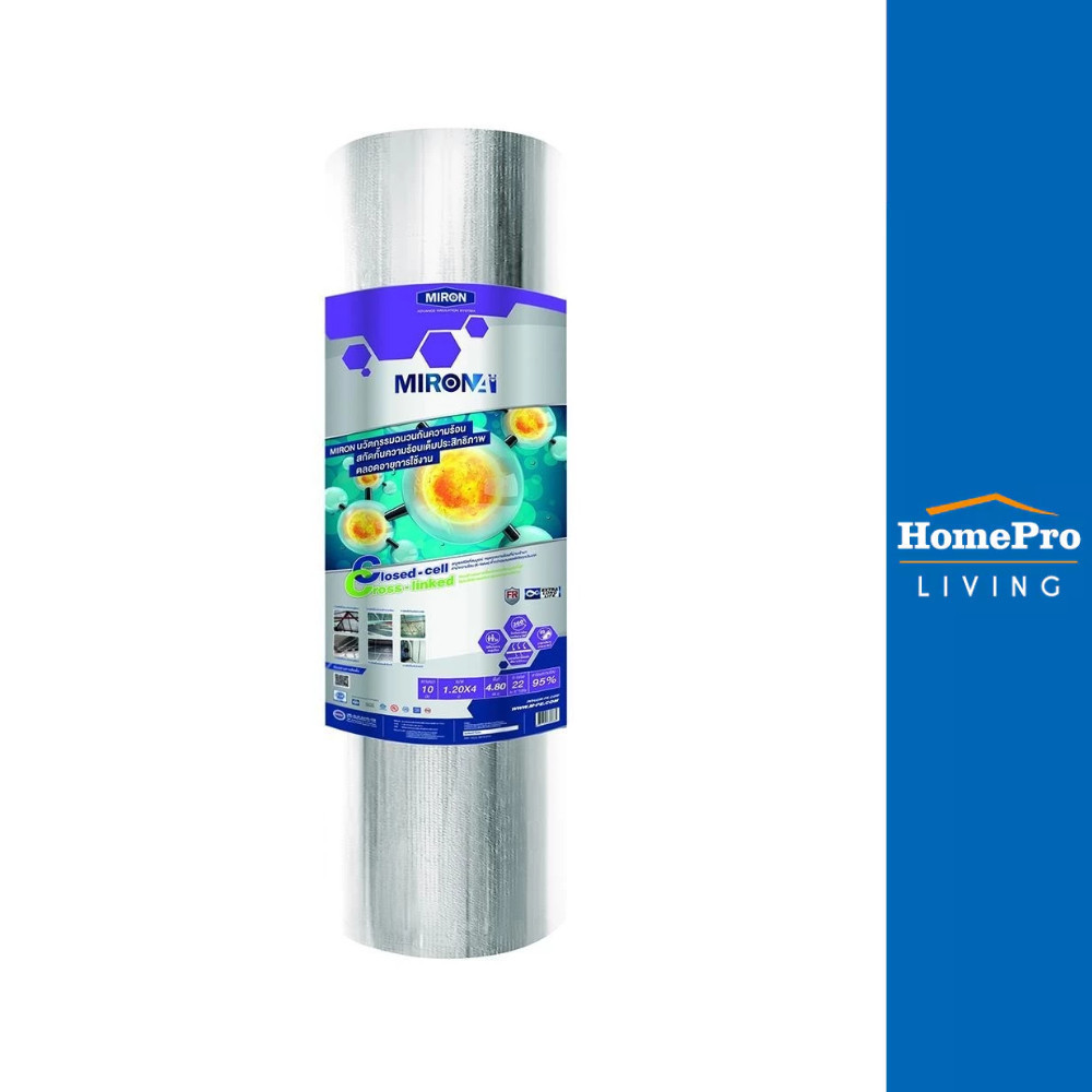 MPE ฉนวนกันความร้อน 10 มม. MIRON A PLUS 1.20x4 ม.
