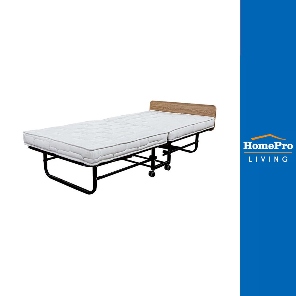 HomePro เตียงพับพร้อม TOPPER รุ่น DEMI 90x200 ซม. แบรนด์ HLS