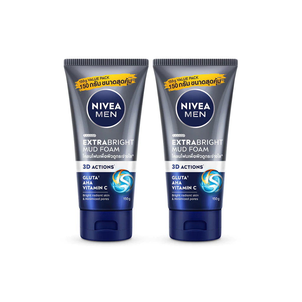 นีเวีย เมน เอ็กซ์ตร้า ไบรท์ มัด โฟม 150 ก. 2 ชิ้น NIVEA thumbnail 9