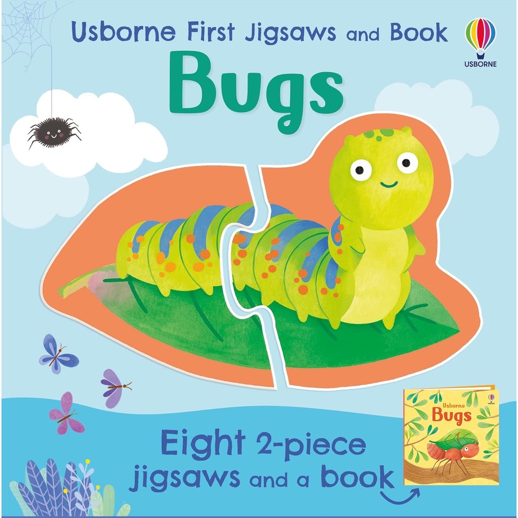 หนังสืออังกฤษใหม่ Usborne First Jigsaws and Book: Bugs (Usborne First Jigsaws and Book) [Paperback]