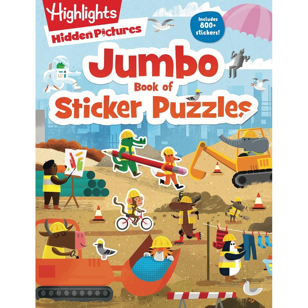 หนังสืออังกฤษใหม่ Jumbo Book of Sticker Puzzles