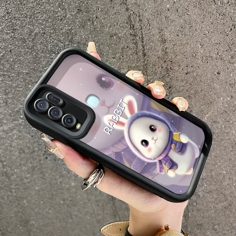 เคสสำหรับ VIVO Y50 VIVO Y30 VIVO Y30i เคสป้องกันโทรศัพท์ซิลิโคนเคสนิ่มใส่โทรศัพท์กระต่ายน่ารัก