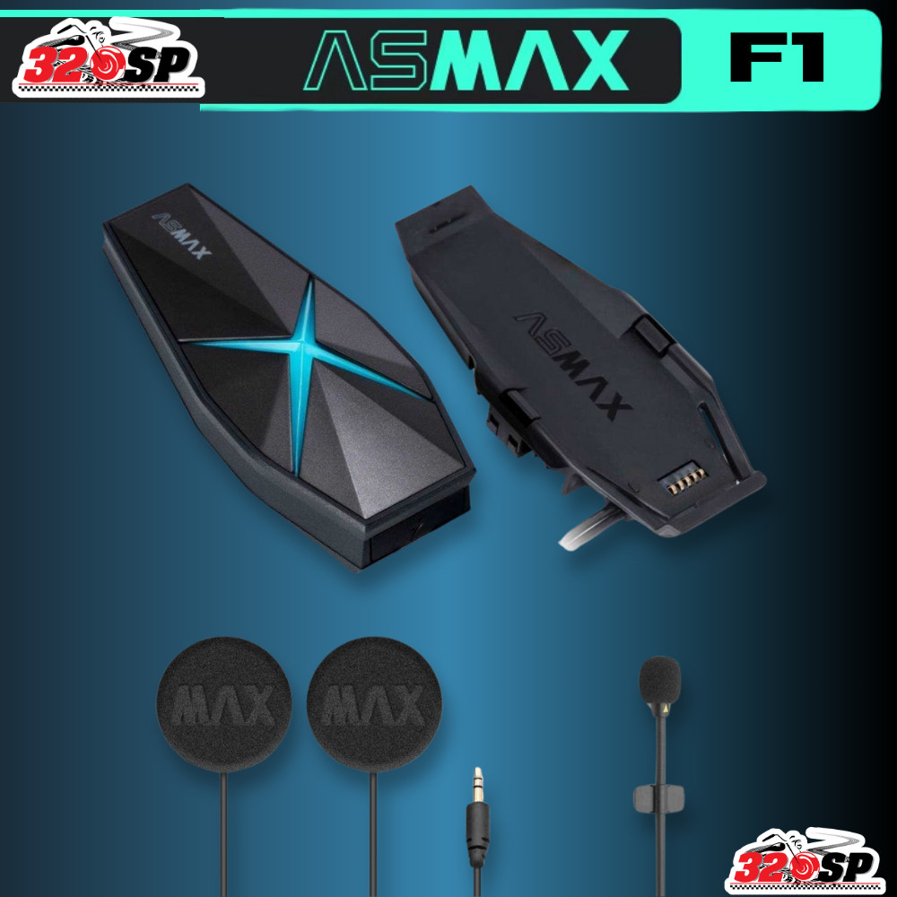 รับประกัน 3 ปี!! บลูทูธติดหมวกกันน็อค ASMAX F1 PRO อินเตอร์คอมได้ 10 เครื่อง!! ส่งไว!! 320SP - รูปที่ 6
