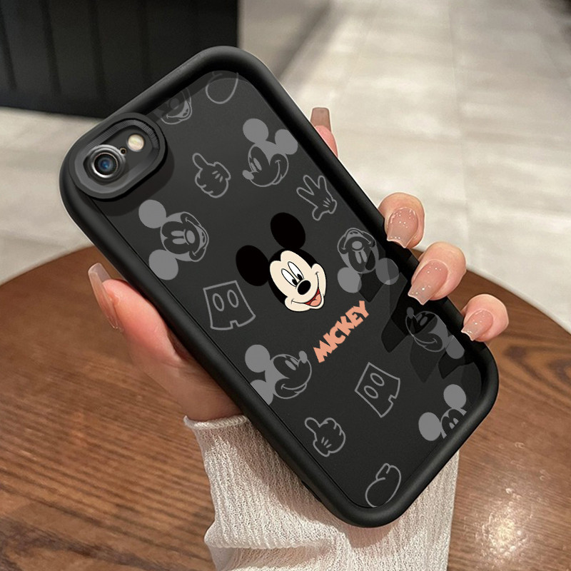 เคสสำหรับ iPhone 6 Plus 6s Plus 7 Plus 8 Plus SE 2020 เคสโทรศัพท์ซิลิโคนกันกระแทกลายการ์ตูนมินิมิกกี้ดีไซน์ระเบิด
