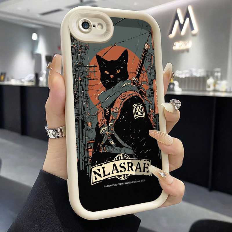 เคสสำหรับ iPhone 6 Plus 6s Plus 7 Plus 8 Plus SE 2020 เคสมือถือลายแมวกังฟู ราคา ถูกที่สุด ดีลบีเคเค แกลเลอรีภาพที่ 2