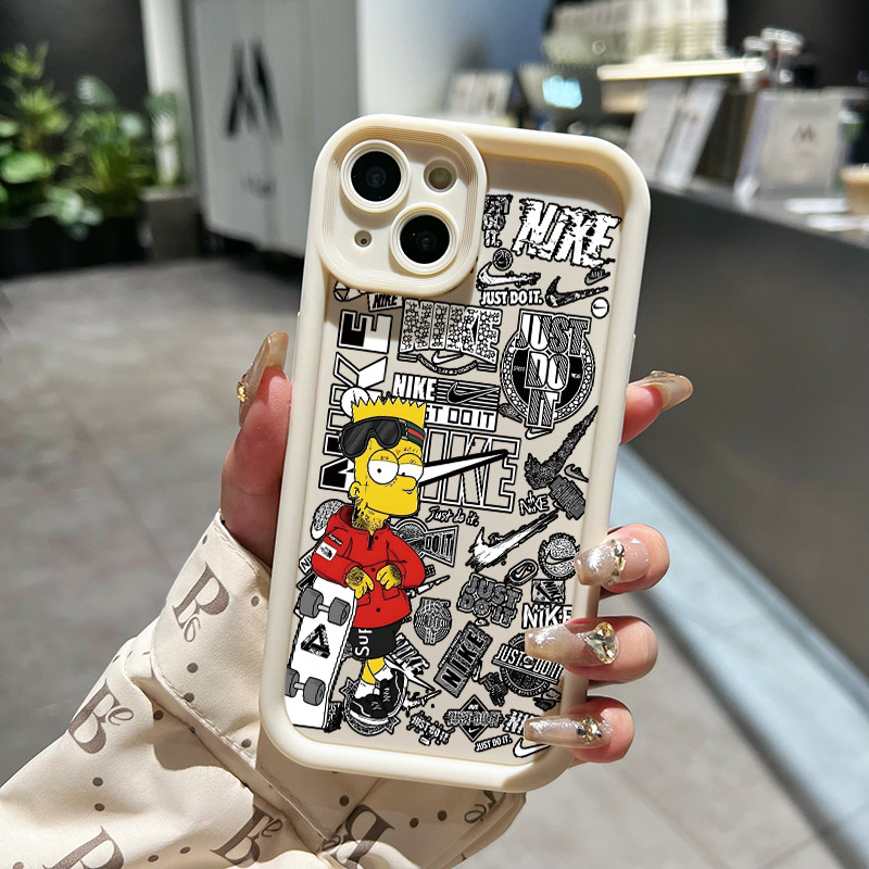 เคสสำหรับ Xiaomi Redmi 12C Redmi 11A POCO C55 เคสโทรศัพท์ซิลิโคนป้องกันรอยขีดข่วนแบรนด์อินเทรนด์ - รูปที่ 3