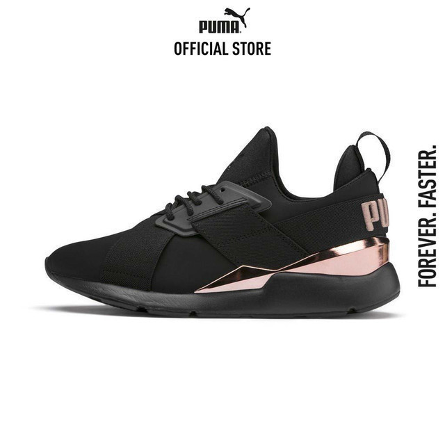 PUMA EVOLUTION - รองเท้าออกกำลังผู้หญิง Muse สีดำ - 36704701