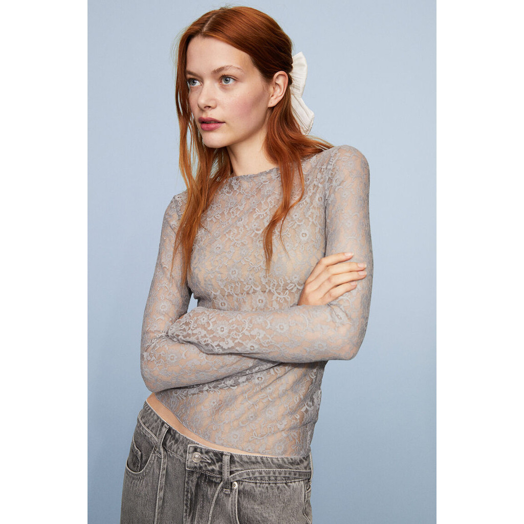 H&M Woman Sheer lace top 1163126_2