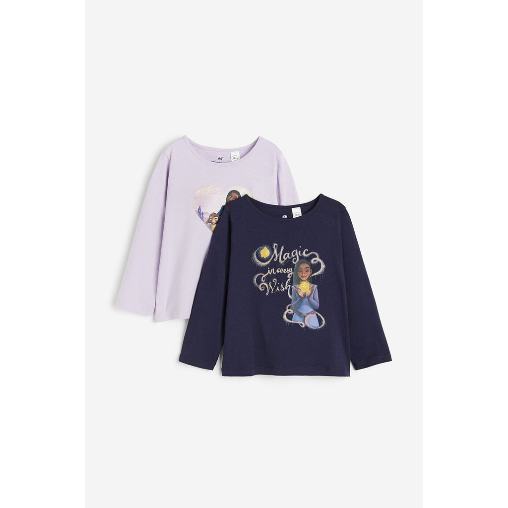 H&M Girl 2-pack long-sleeved jersey tops 1172234_2