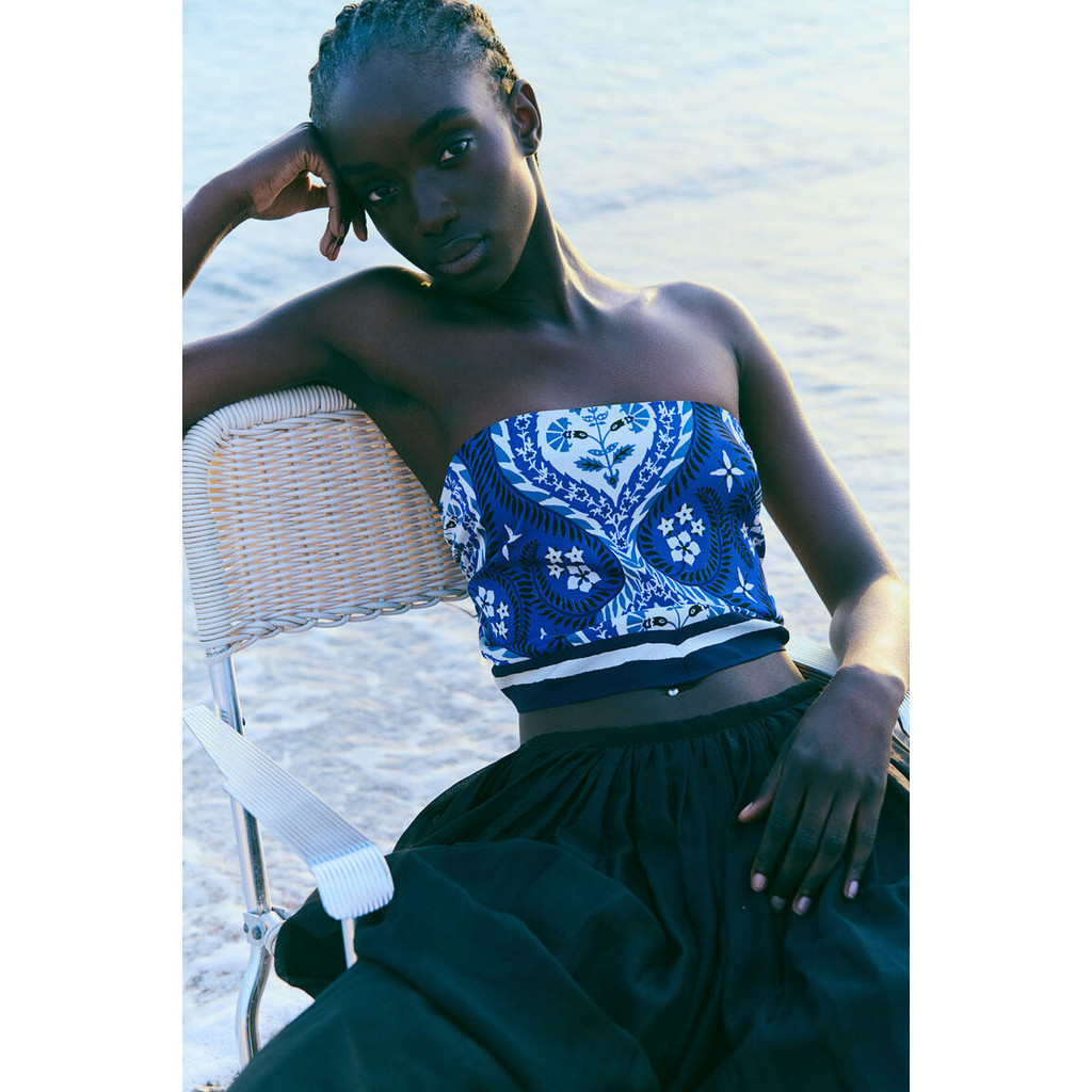 H&M Woman Cropped bandeau top 1238423_1