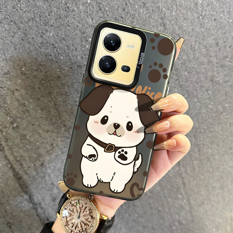 เคสสำหรับ VIVO V25 5G V25E V27 5G V27 Pro 5G S16 5G S16 Pro 5G เคสคู่เคสโทรศัพท์สุนัขสัตว์เลี้ยงเปลือกแข็งบางเฉียบ