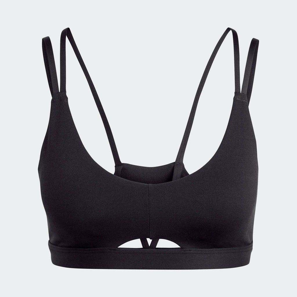 adidas เทรนนิง บราซัพพอร์ตระดับต่ำ Yoga Studio Luxe ผู้หญิง สีดำ HR3036