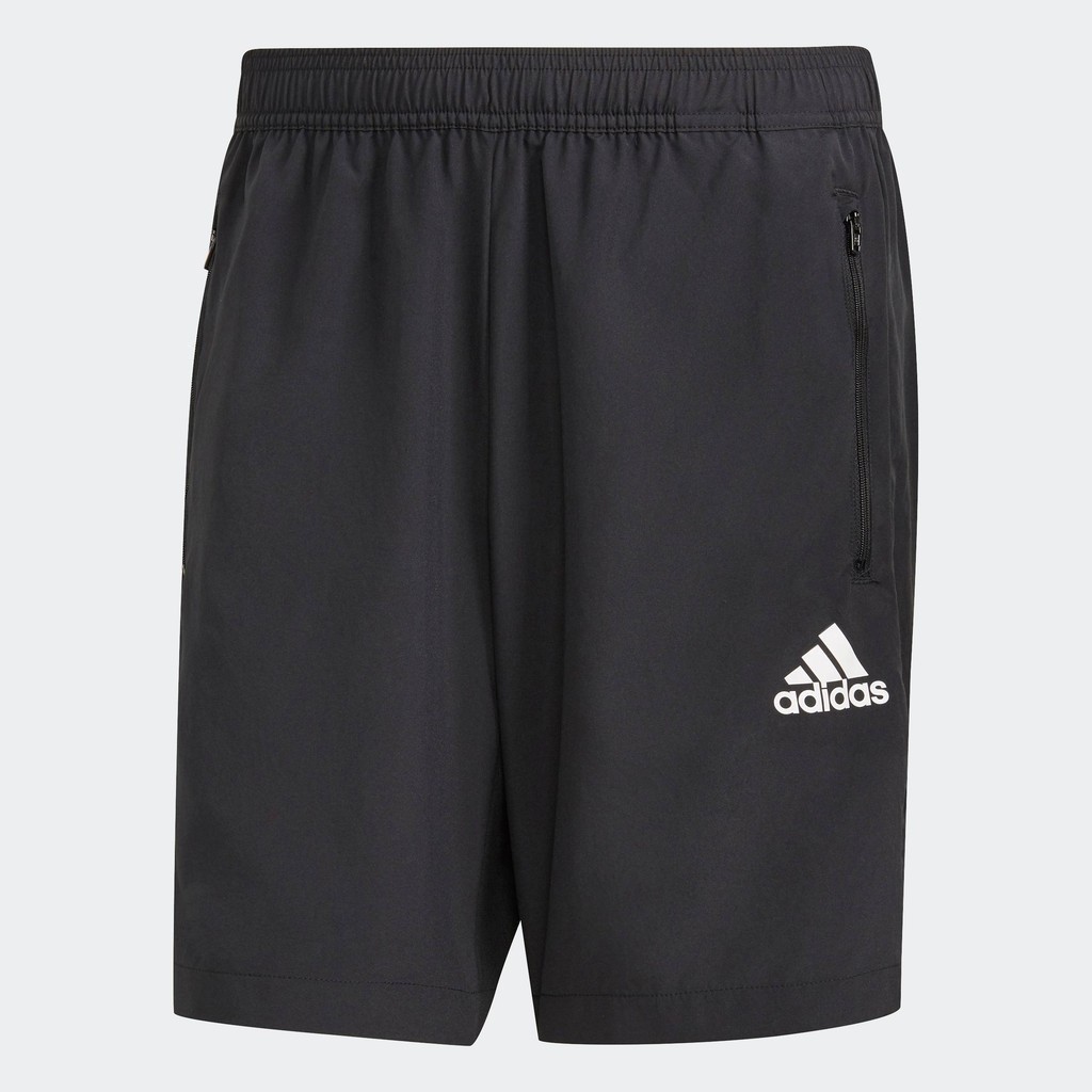adidas เทรนนิง กางเกงกีฬาขาสั้นผ้าทอ AEROREADY Designed 2 Move ผู้ชาย สีดำ GT8161