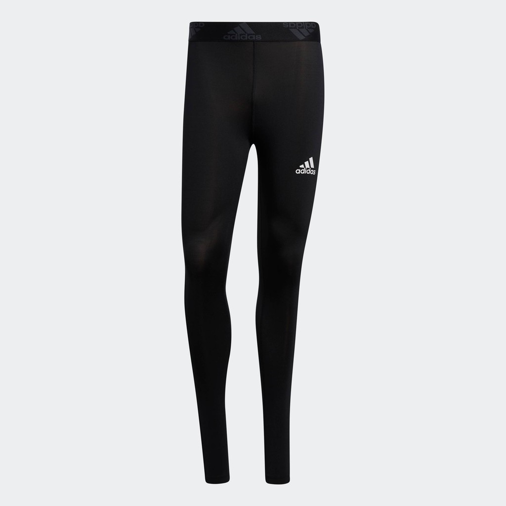 adidas เทรนนิง กางเกงรัดรูปขายาว Techfit 3-Stripes ผู้ชาย สีดำ GL0456