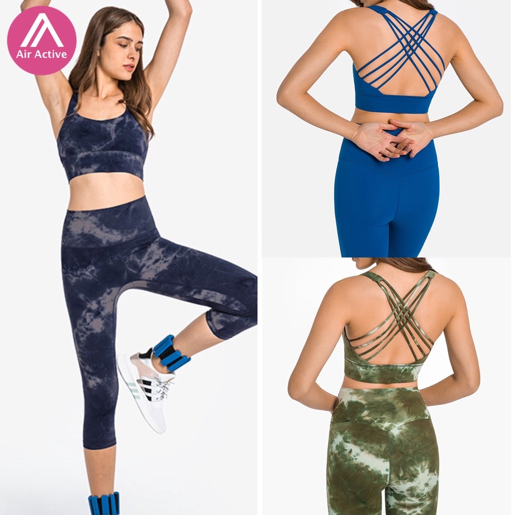AirActive Leisure ชุดสปอร์ตบรา และกางเกงเอวสูง เหมาะกับใส่เล่นโยคะ แฟชั่นสําหรับสตรี