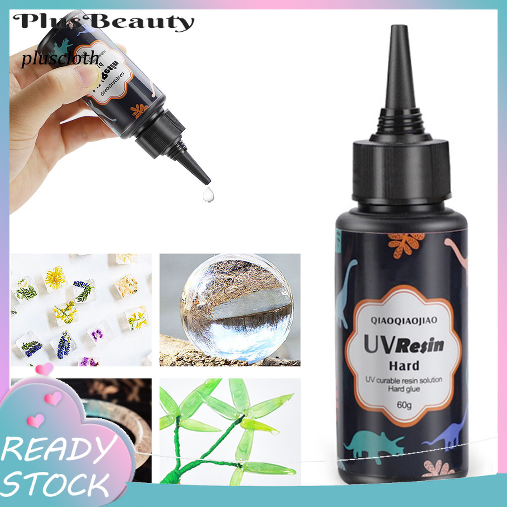 <Pluscloth> กาวเรซิ่น UV แข็ง ปลอดภัย น้ําหนักเบา ธรรมชาติ สําหรับเด็กผู้หญิง 15 25 60 กรัม