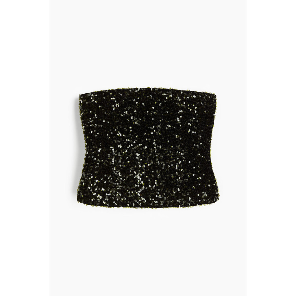 H&M Women Sequined bandeau top 1258823_1
