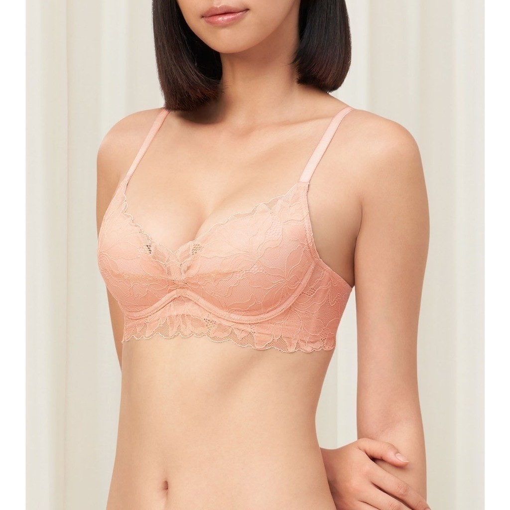 Triumph เสื้อชั้นในมีโครงดันทรงสีส้ม รุ่น Magnolia Lace WHU DV-R รหัส 10218484 สีส้ม 00EK — صورة 2