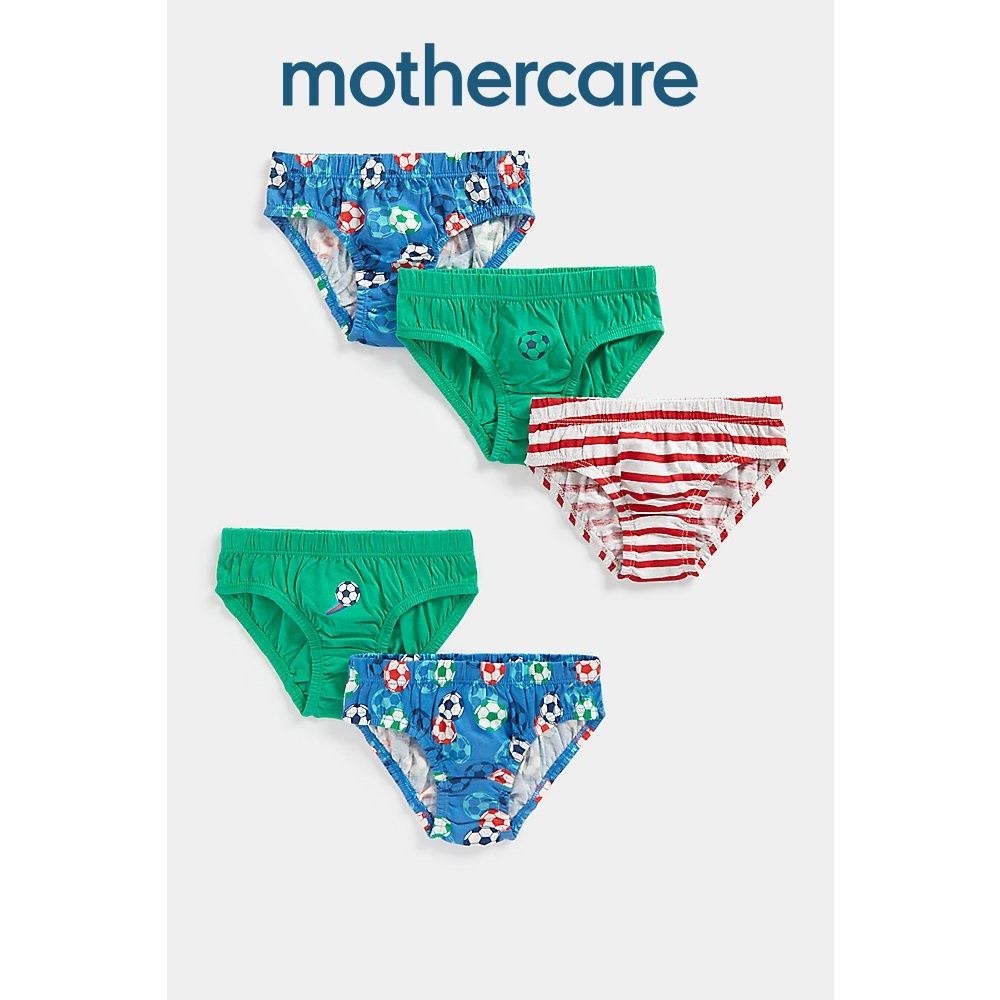 กางเกงในเด็กผู้ชาย Mothercare Football Briefs - 5 Pack EA859