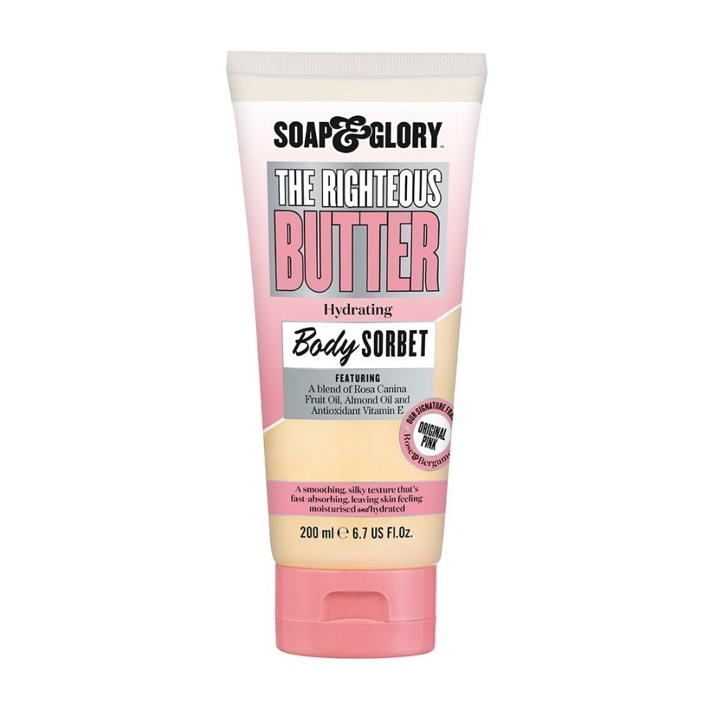 Soap & Glory โซพ แอนด์ กลอรี่ เดอะ ไรท์เทียส บัทเทอร์ ไฮเดรติ้ง บอดี้ ซอร์เบท 200 มล.