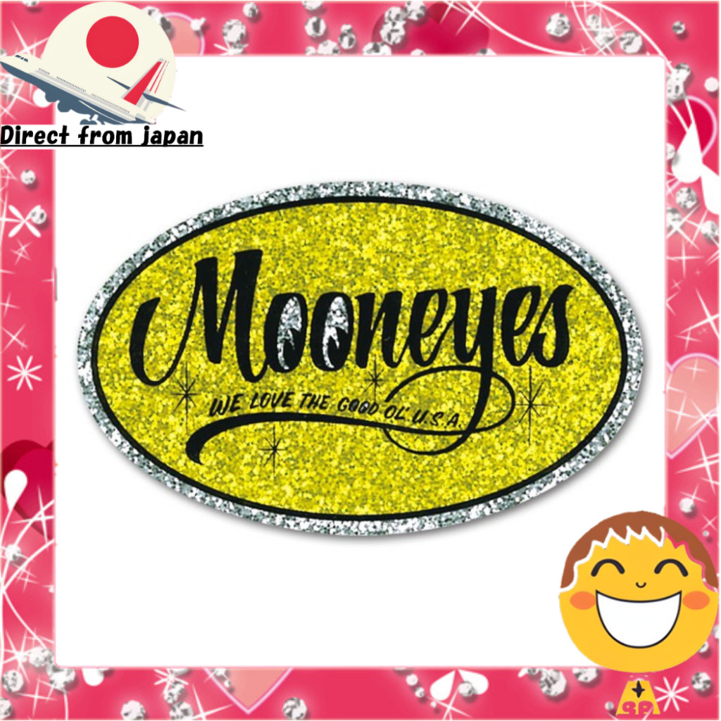 MOONEYES Oval Sticker [ DM168YE ] [Direct from Japan]