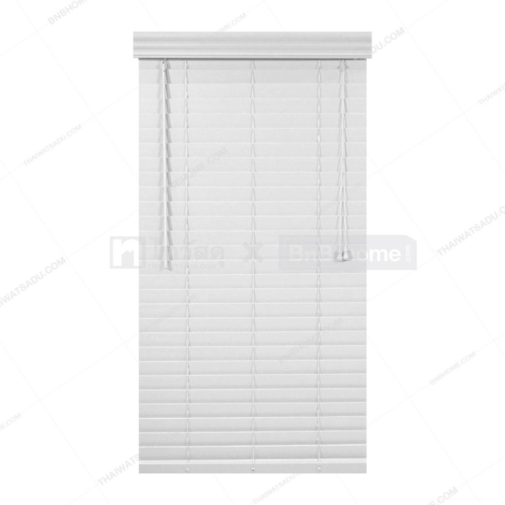 KASSA HOME มู่ลี่ PVC ลายไม้ รุ่น RF-M-002 WH 70.130 ขนาด 70 x 130 ซม. สีขาว
