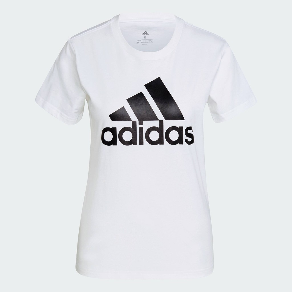 adidas ไลฟ์สไตล์ เสื้อยืดโลโก้ LOUNGEWEAR Essentials ผู้หญิง สีขาว GL0649