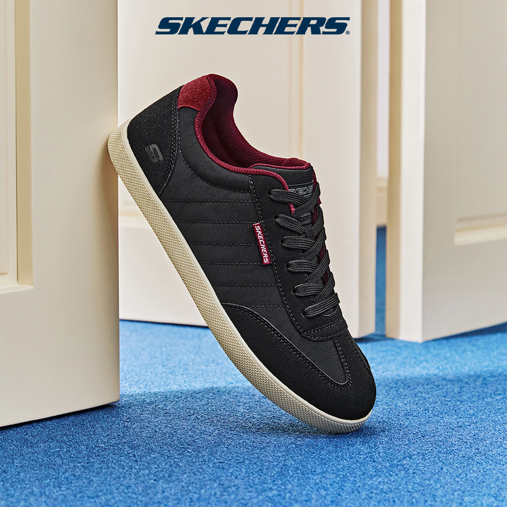 Skechers สเก็ตเชอร์ส รองเท้า ผู้ชาย Usa Street Wear Placer Shoes - 210824-BLK