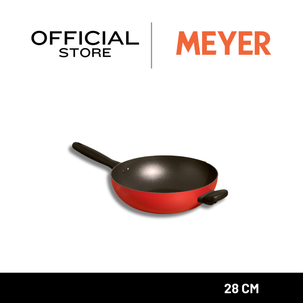 MEYER Bauhaus Induction กระทะผัดทรงลึก ขนาด 28 ซม. Stirfry (14204-TE12)