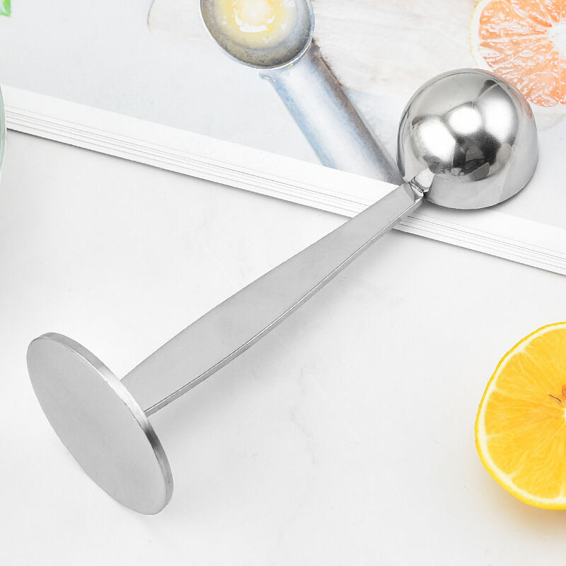 ช้อนตักกาแฟ ที่กดกาแฟ 2in1 ด้ามช้อนกดกาแฟได้ ฐานตั้งได้ Coffee Spoon - รูปที่ 2