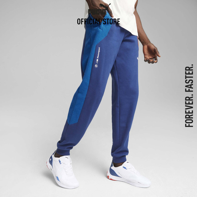 PUMA AUTO - กางเกงวอร์มขาจั๊มผู้ชาย BMW M Motorsport สีฟ้า 62122204