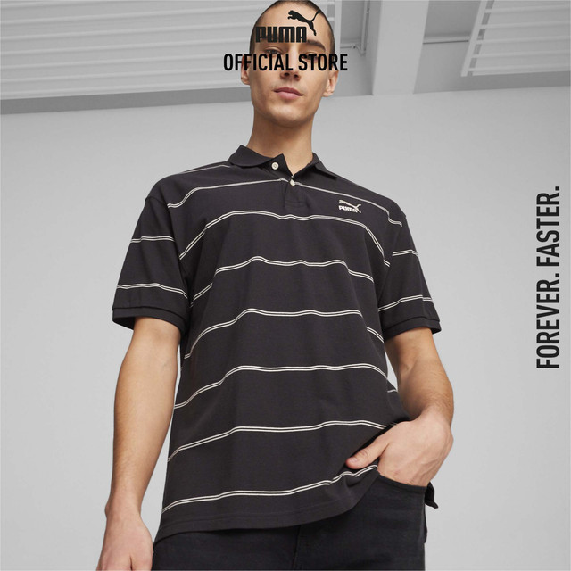 PUMA PRIME/SELECT - เสื้อโปโลผู้ชาย PUMA TEAM สีดำ 62435301