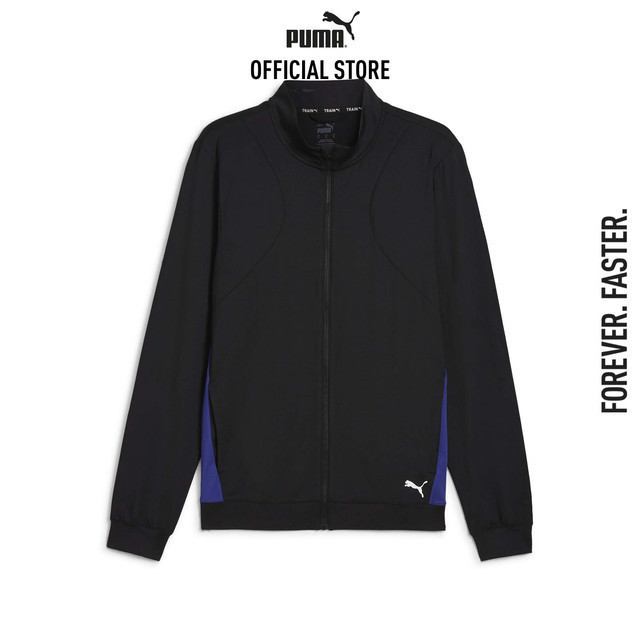 PUMA TRAINING - เสื้อแจ็คเก็ตผู้ชายซิปเต็มตัว CLOUDSPUN สีดำ 52571851