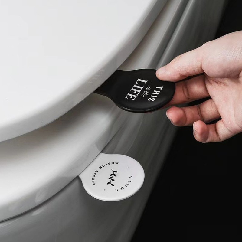 😍COD😍ins ตัวยกฝาชักโครก อุปกรณ์ในห้องน้ำ อุปกรณ์รองนั่งชักโครก อุปกรณ์ปกปิดแบบพกพาเพื่อป้องกันมือสกปรก ยกคลิปฝา