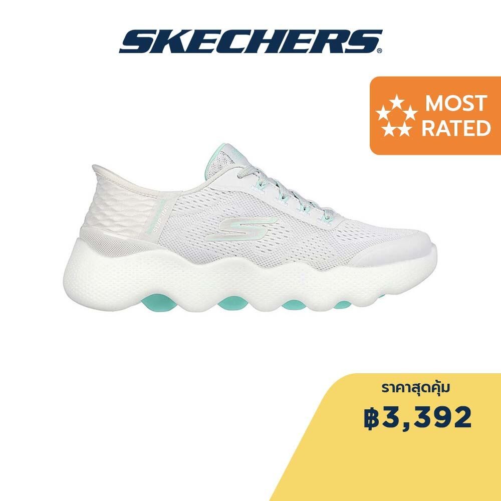Skechers สเก็ตเชอร์ส รองเท้าผู้หญิง Women Slip-ins GOwalk Massage Fit Inside Waves Walking Shoes - 124916-GYAQ