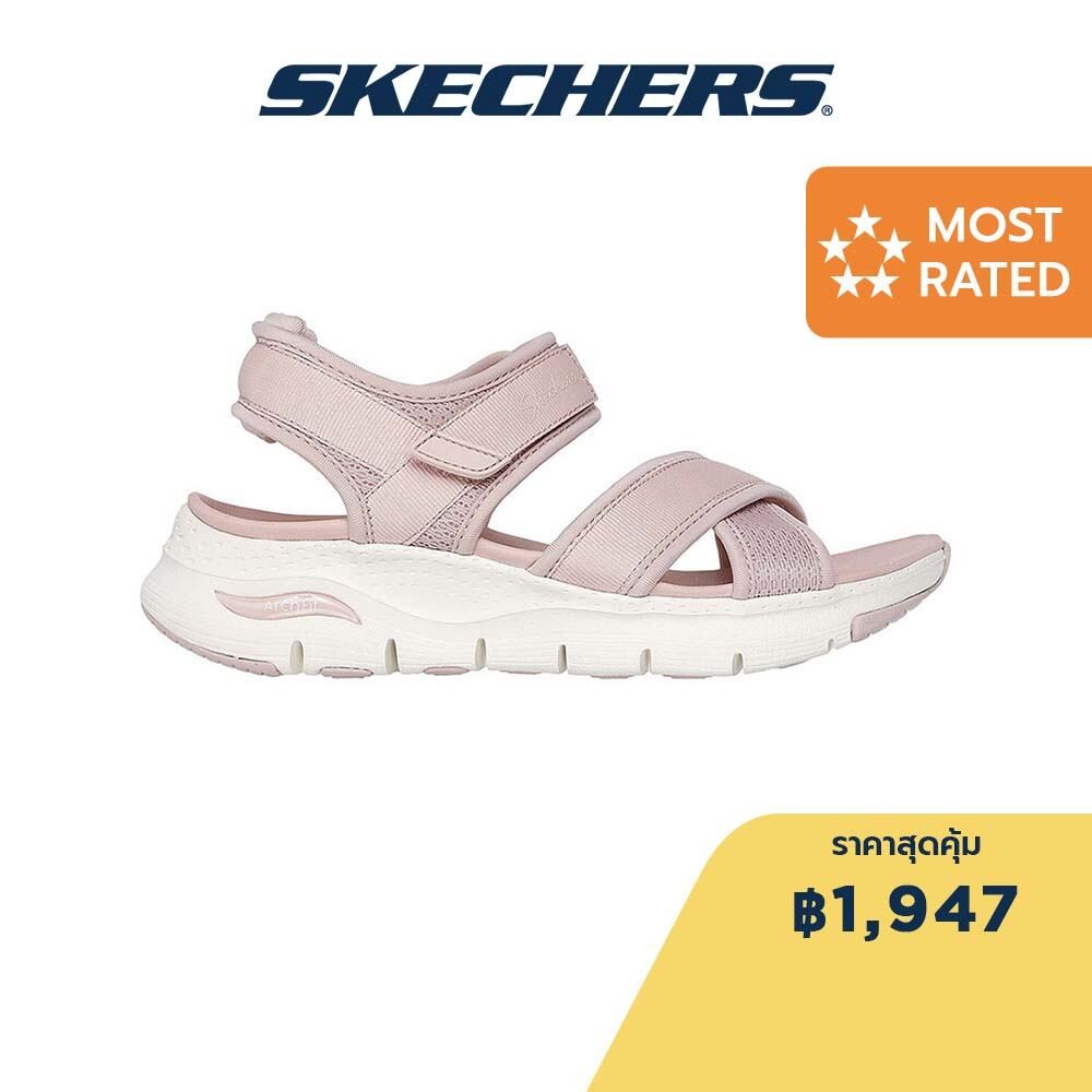 Skechers สเก็ตเชอร์ส รองเท้าแตะลำลองผู้หญิง Women Sport Arch Fit Floating By Casual Sandals - 120090-BLSH
