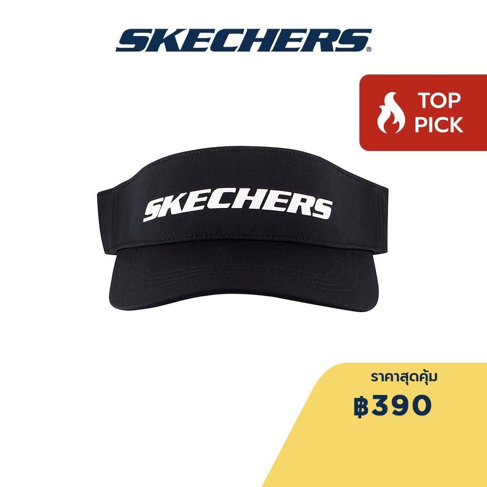 Skechers สเก็ตเชอร์ส หมวกไวเซอร์ยูนิเซ็กส์ Unisex Visor Accessory - SKVI7037-BLK