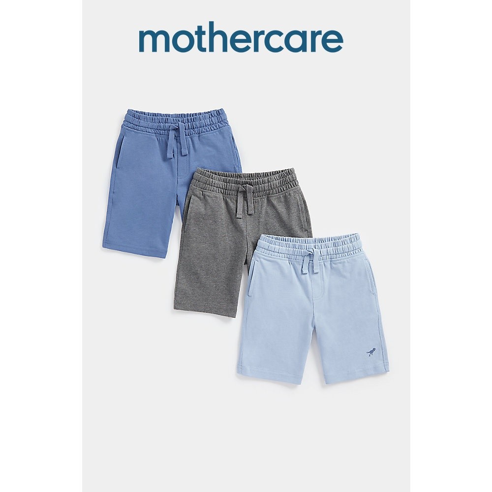 กางเกงขาสั้นเด็กผู้ชาย Mothercare Dinosaur Jersey Shorts - 3 Pack FB945