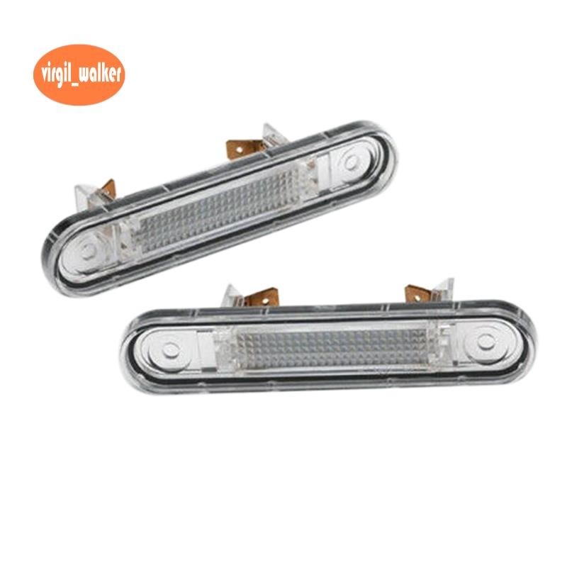 ไฟป้ายทะเบียน LED 1 คู่สําหรับ - W124 W201 W202 ไฟป้ายทะเบียนรถยนต์