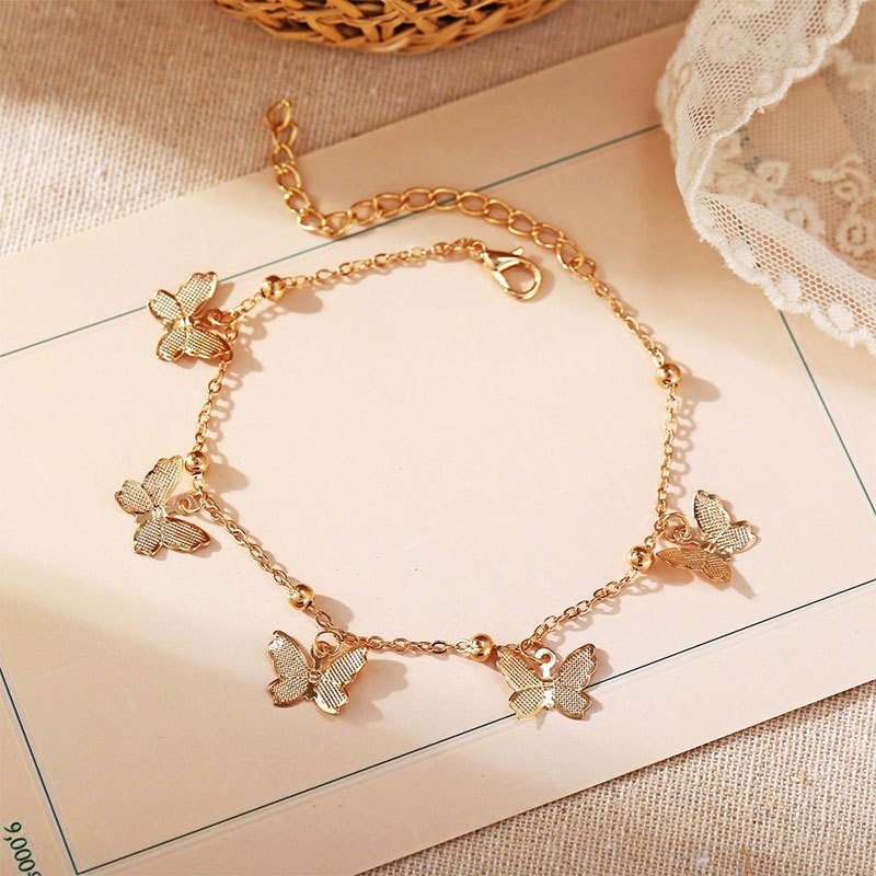 candypop Beach Anklet จี้ผีเสื้อ Handmade Anklet