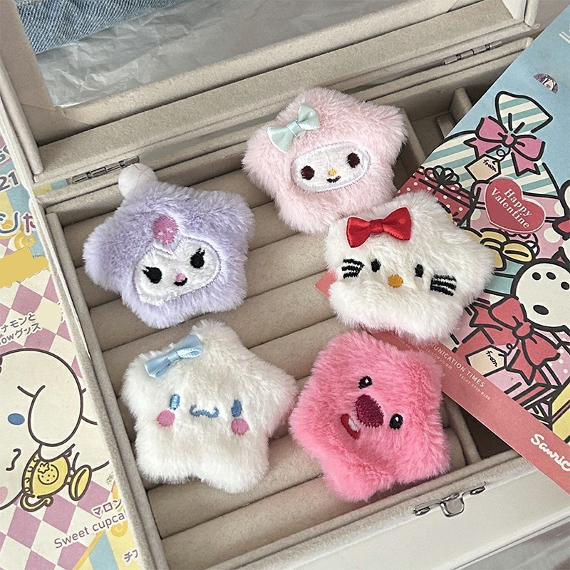 candypop การ์ตูน Plush Star BB คลิปน่ารัก Hairpin สาวหัวใจหวานอุปกรณ์เสริมผม